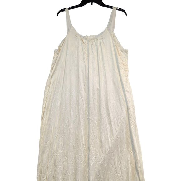 Vintage Vanity Fair Ivory Nightgown & Robe Set With Embroidered Sheer Details - - Picture 8 of 8